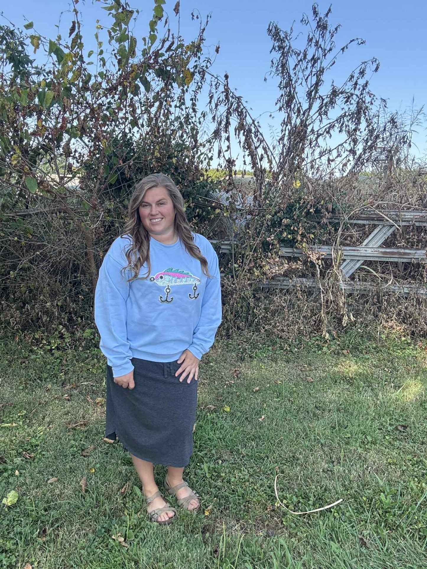 Sparkly Lure Crewneck- Made To Order 2 week turn around time