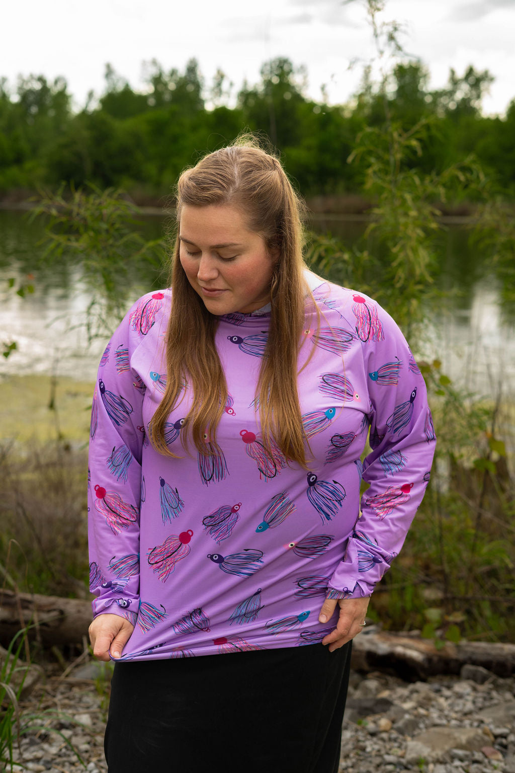 Jigs Hooded Fishing Shirt