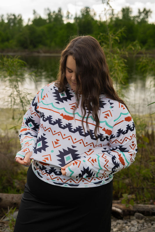 Aztec Hooded Fishing Shirt