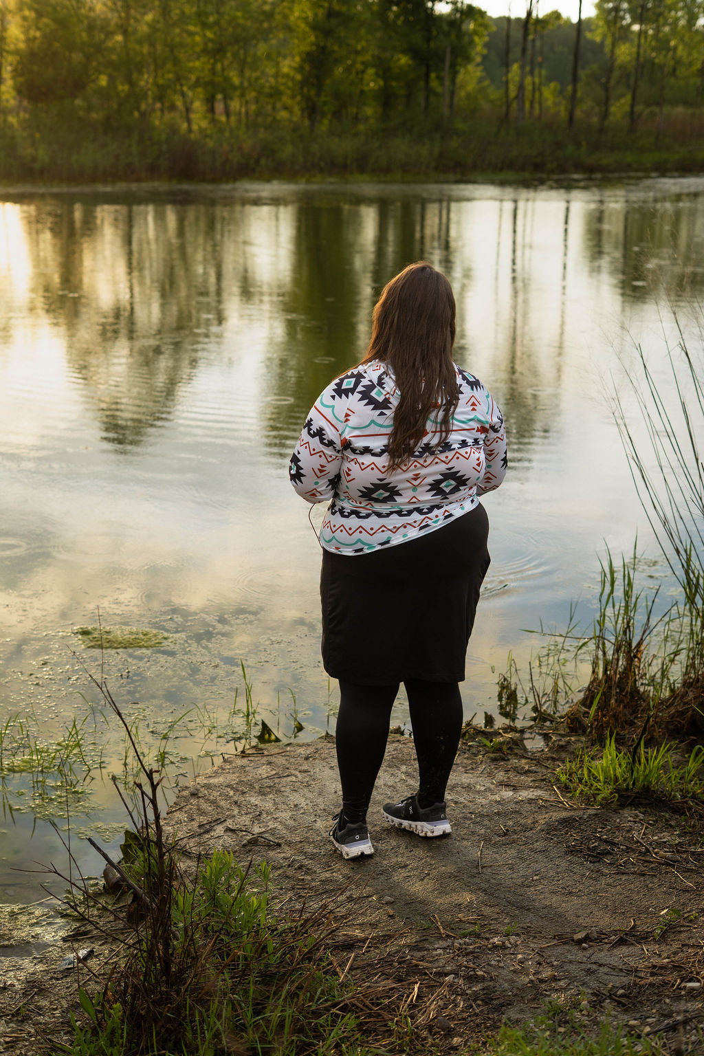 Aztec Hooded Fishing Shirt