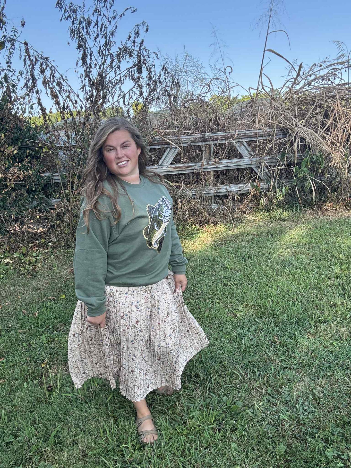 Sparkly Bass Crewneck- Made To Order 2 week turn around time