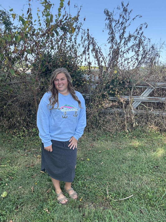 Sparkly Lure Crewneck- Made To Order 2 week turn around time