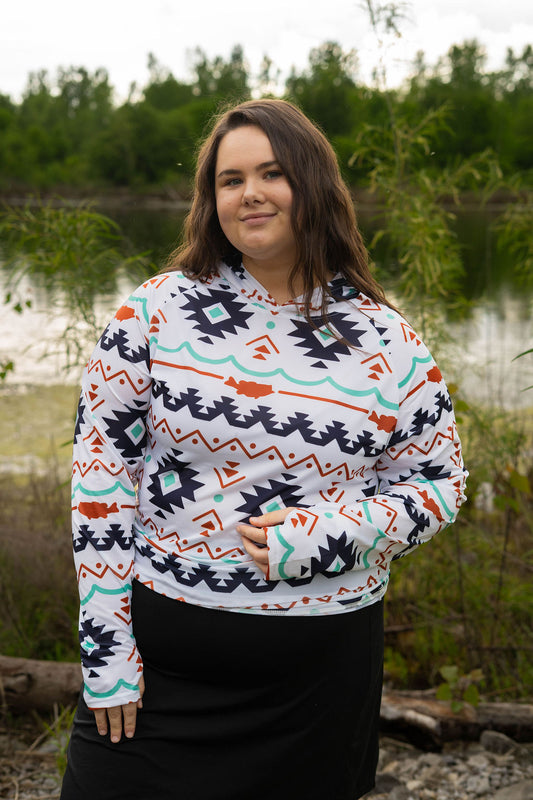 Aztec Hooded Fishing Shirt
